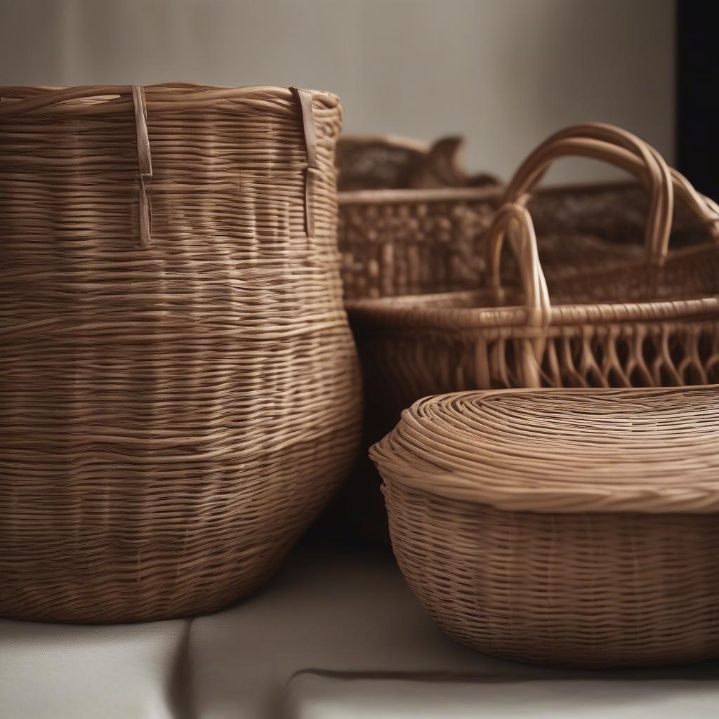 Close-up of Rattan and Wicker Materials