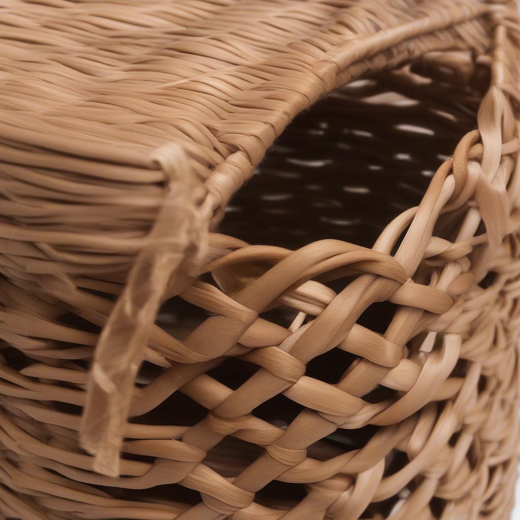 Rattan Laundry Bag with Removable Liner