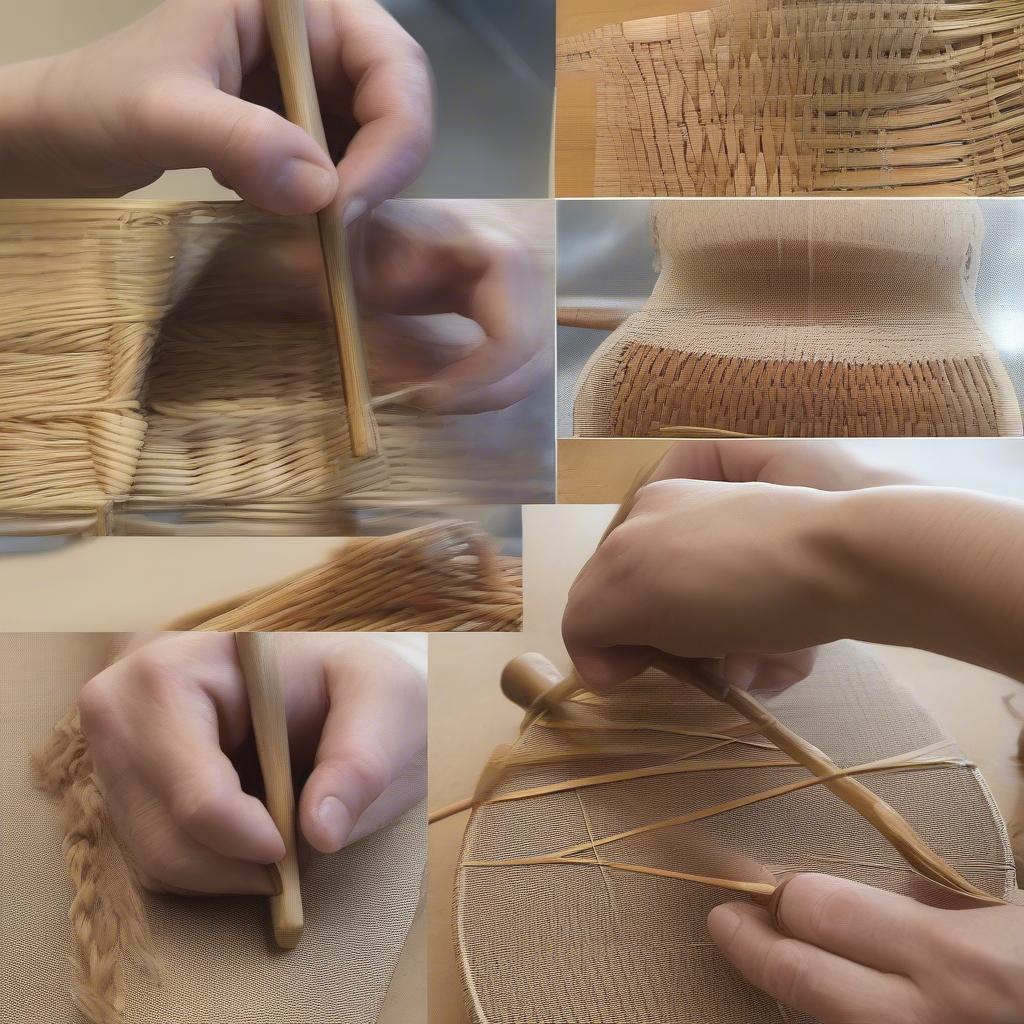 Rattan Splint Chair Weaving Process