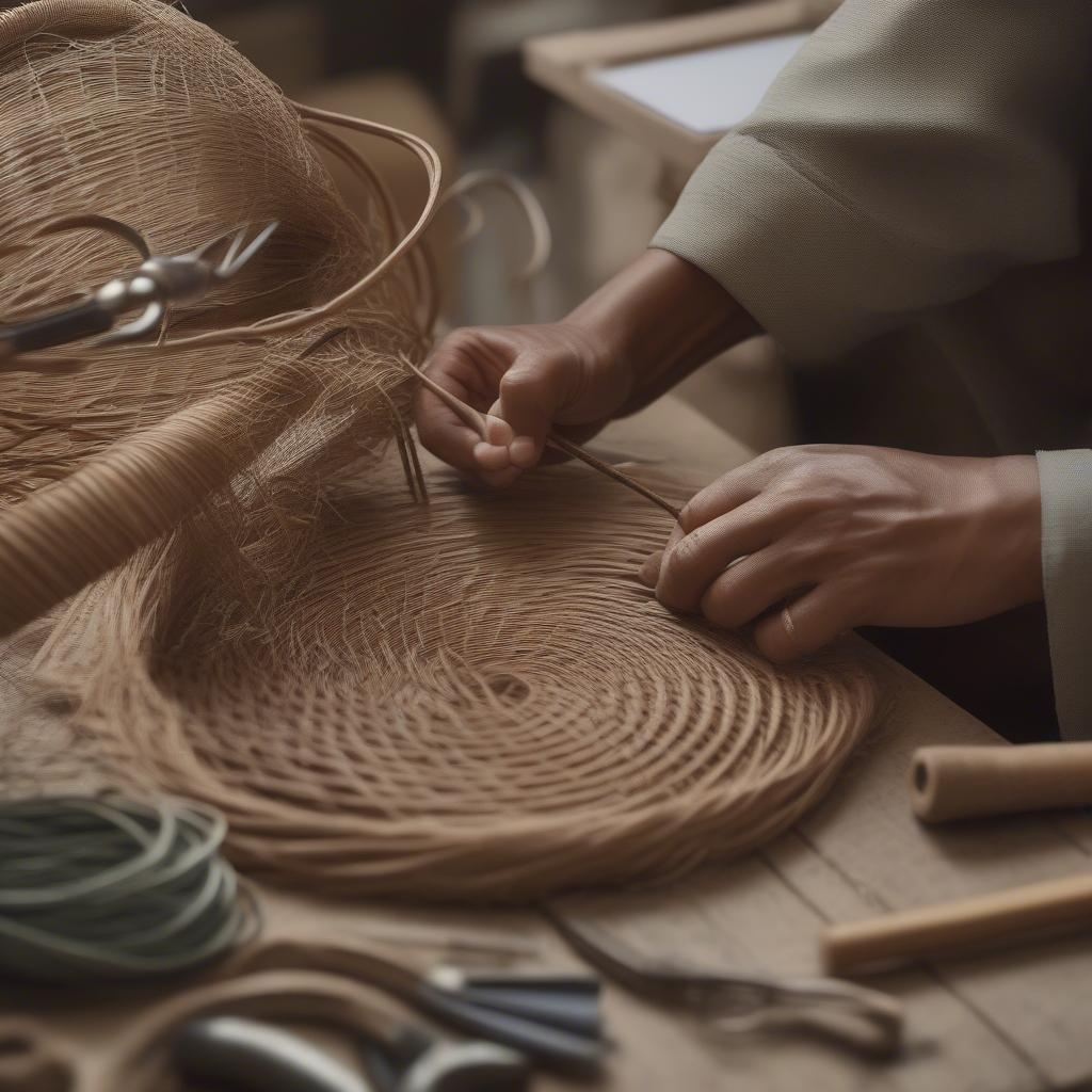 Rattan Weaving Techniques in the UK