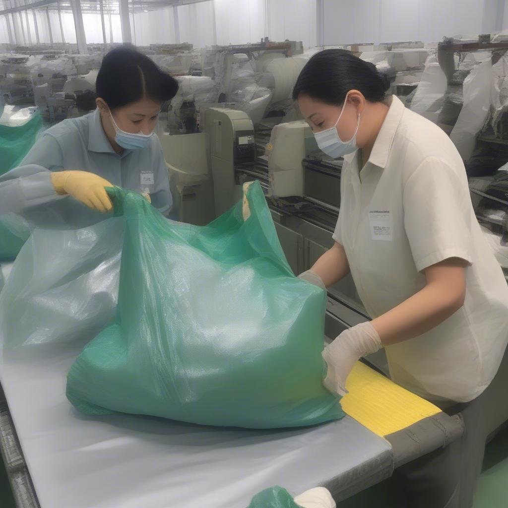 Quality Check of Recycled PP Non Woven Bags