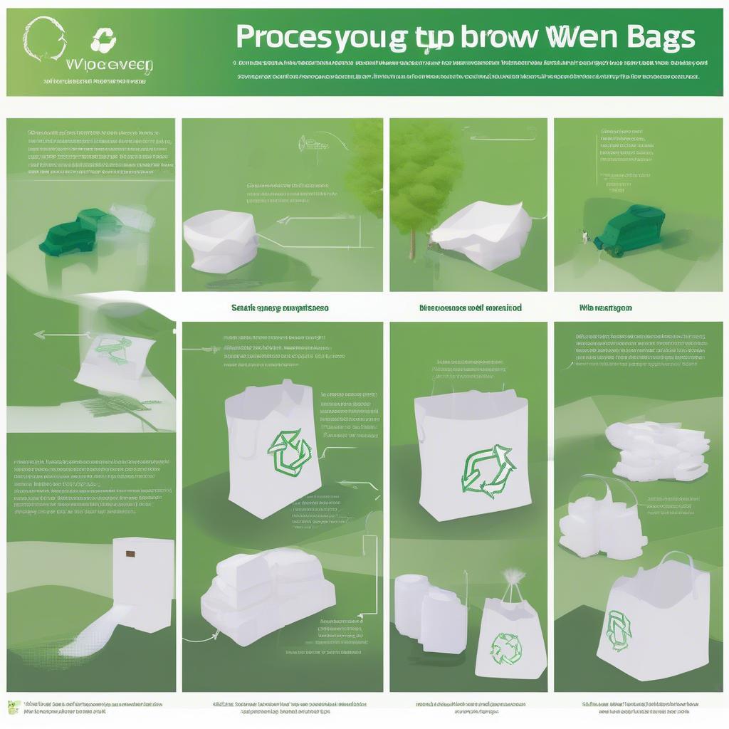 Recycling White PP Woven Bags