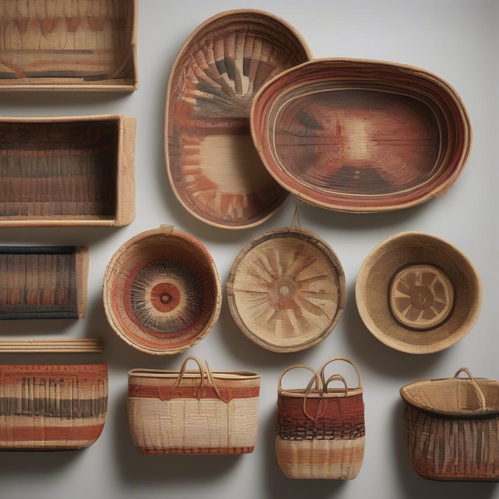 Variety of Reed Baskets