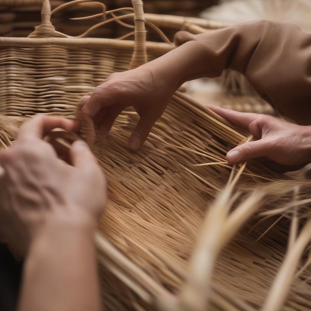 Reed Basket Weaving