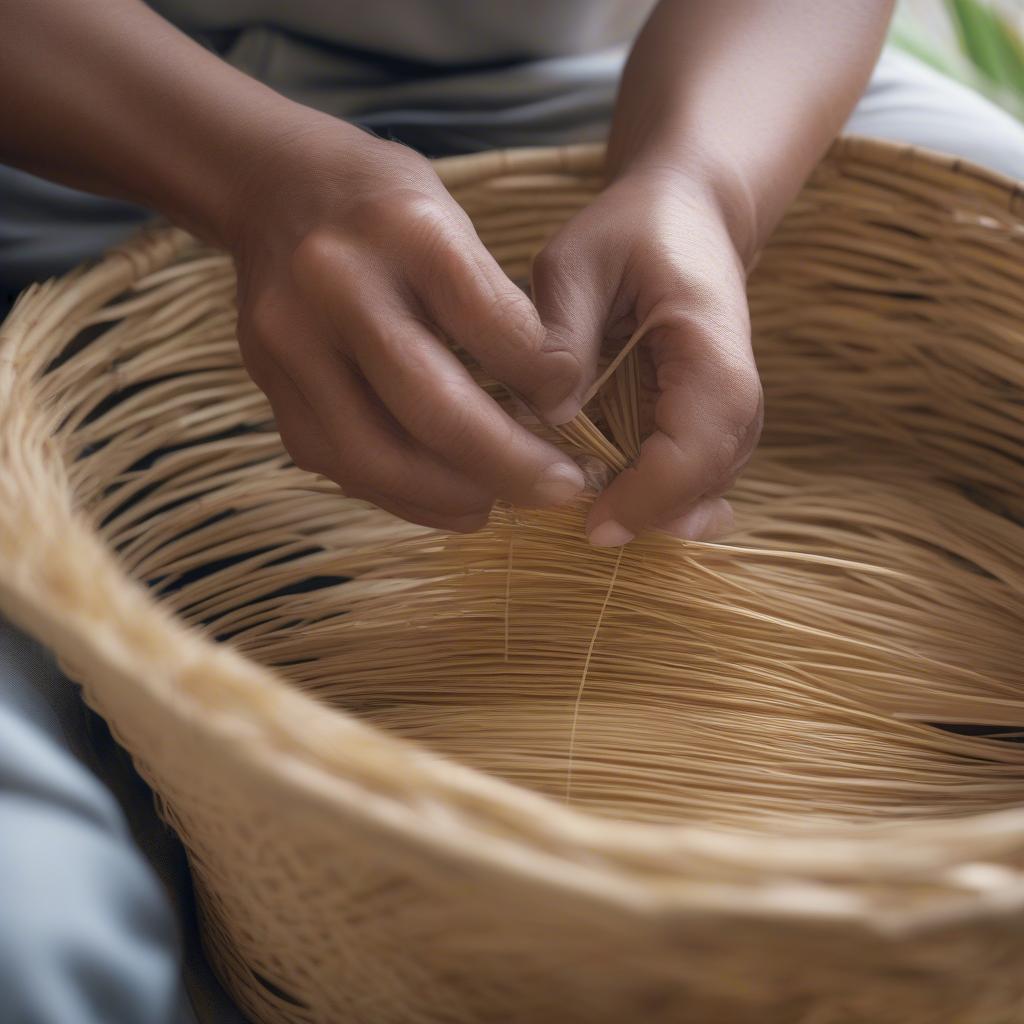 Reed Basket Weaving