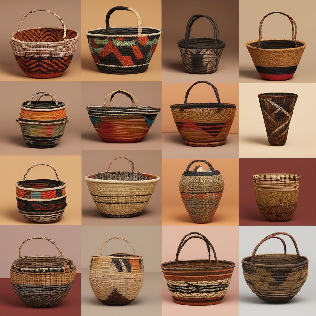 Diverse Regional Styles in African Basket Weaving