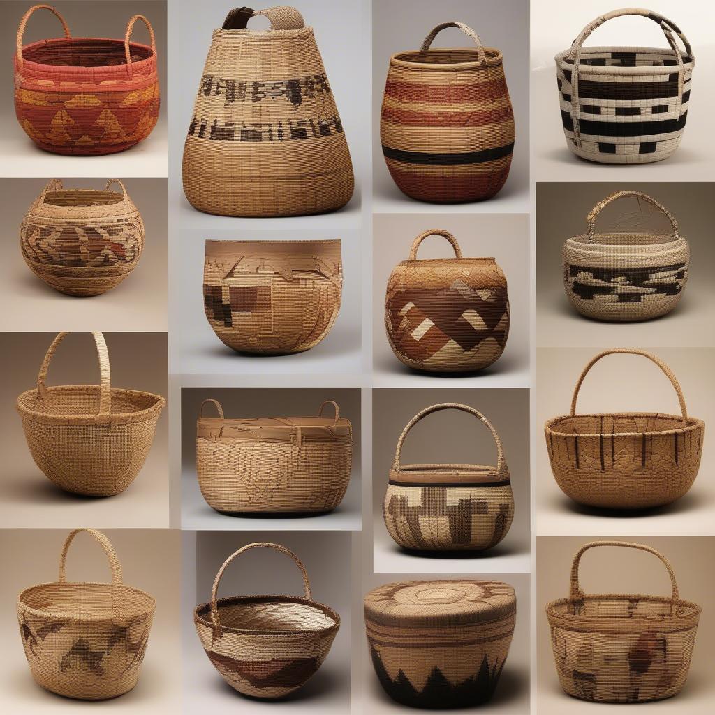 Regional variations in Native American baskets