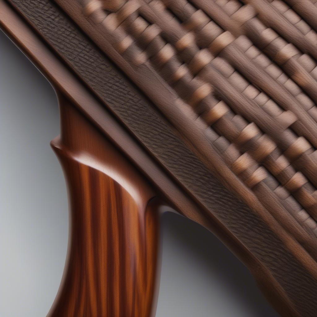 Remington 742 Butt Stock with Basket Weave Checkering