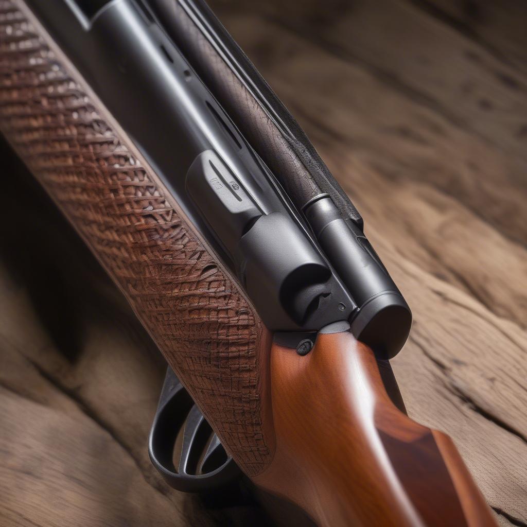 Remington 760 Gamemaster with basket weave stock in 30-06 caliber.