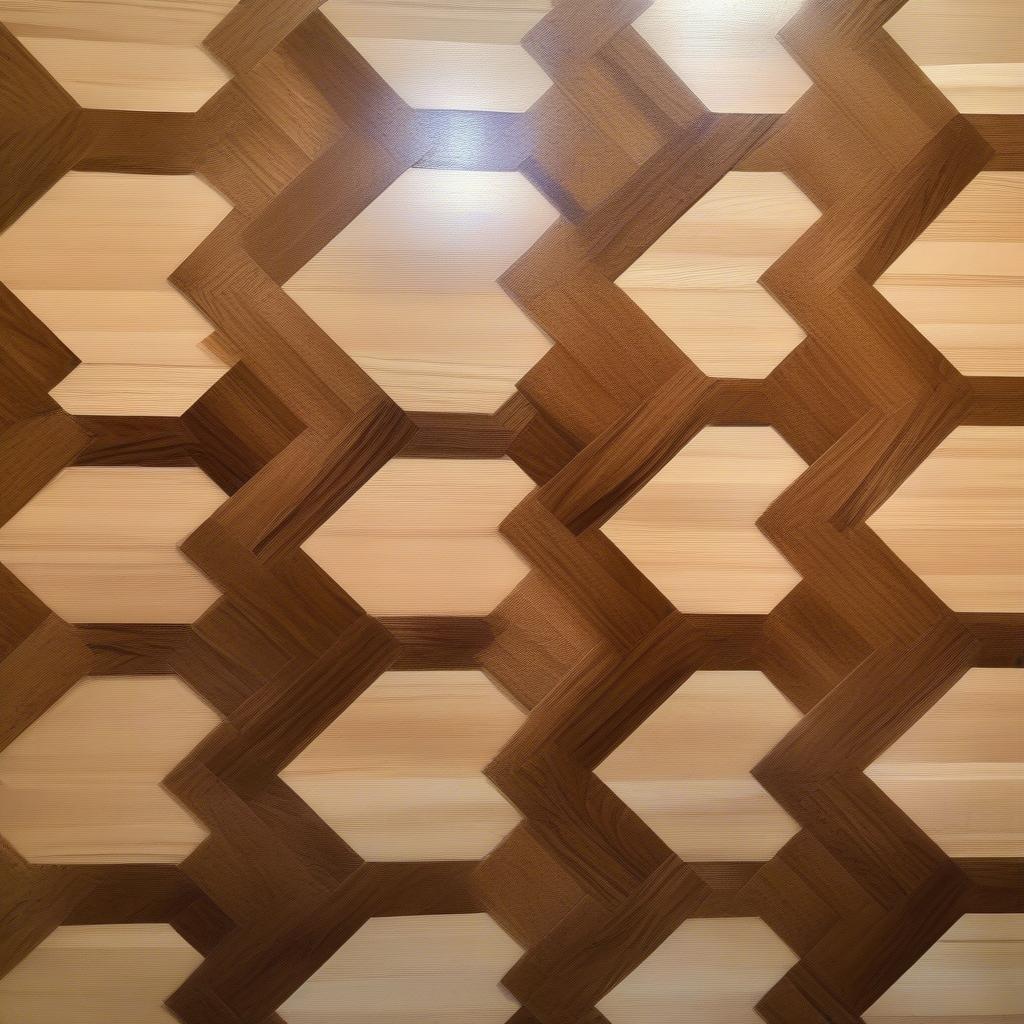 Beautifully Restored Basket Weave Parquet Floor