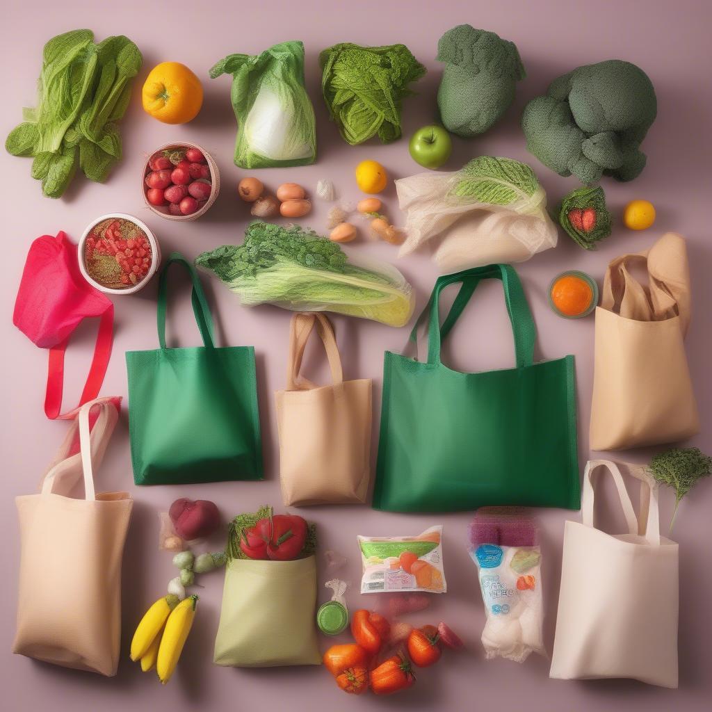 Reusable Non-Woven Bags for Grocery Shopping