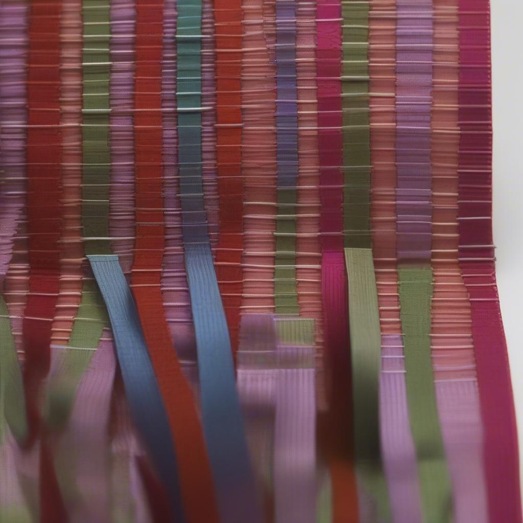 Ribbon Basket Over-Under Weaving Technique