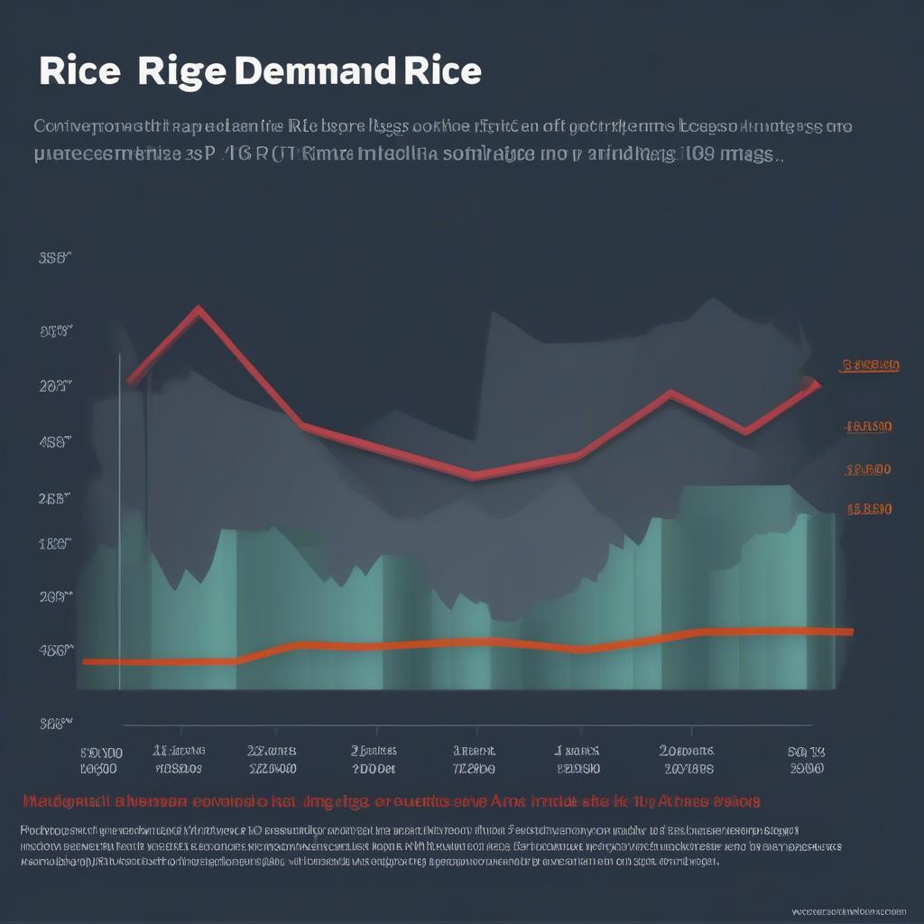 A graph depicting the increasing market demand for non-woven rice bags in India, highlighting the growth potential of this sector.