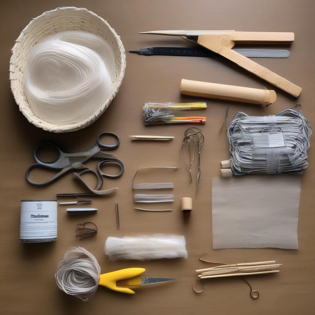 Rolled Newspaper Basket Weaving Supplies