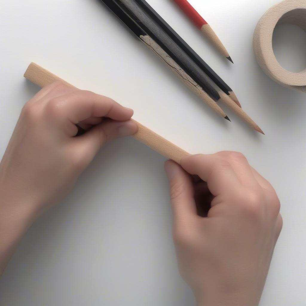 Rolling Paper Strips for Basket Weaving