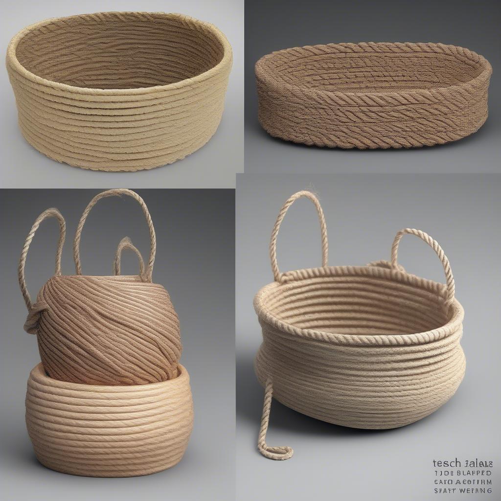 Rope Basket Coil Technique Variations