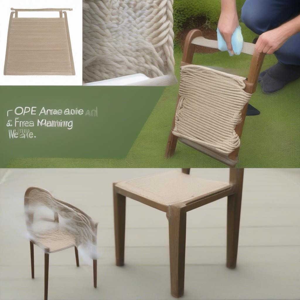 Rope Weaving Outdoor Chair Maintenance