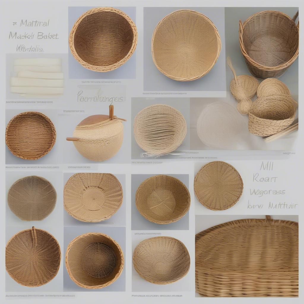 Materials for Round Basket Weaving