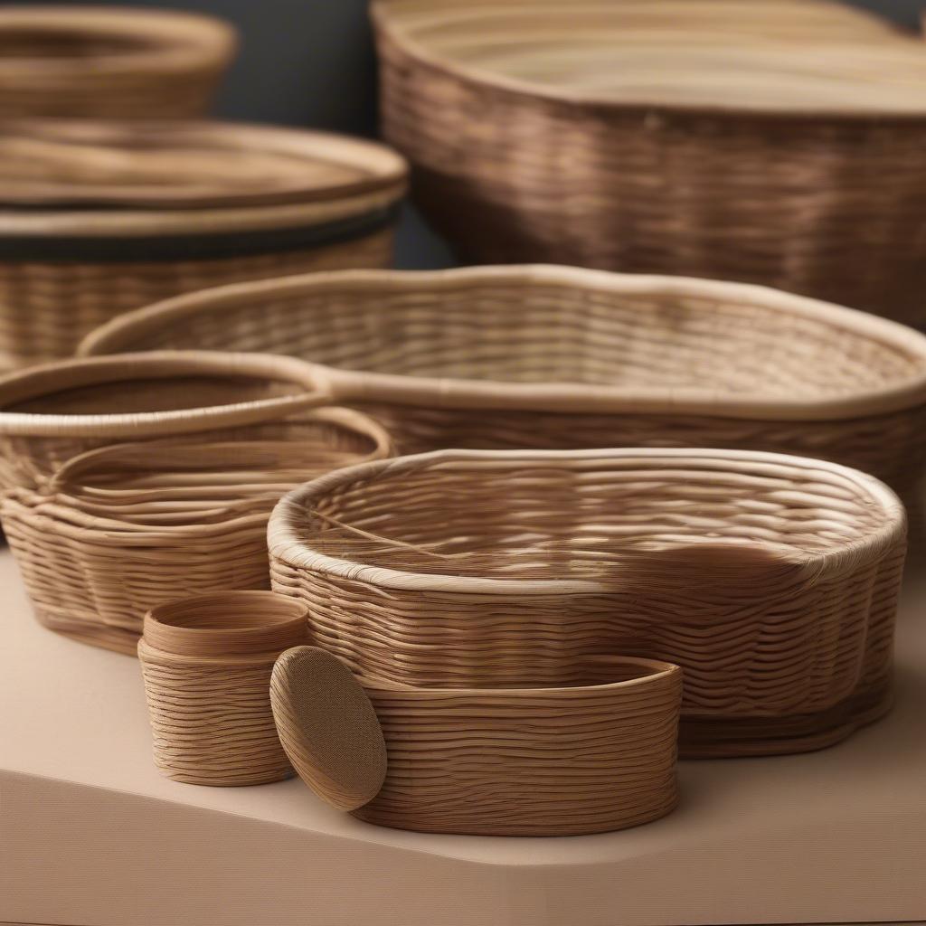 Round Basket Weaving Bases: A variety of sizes and materials