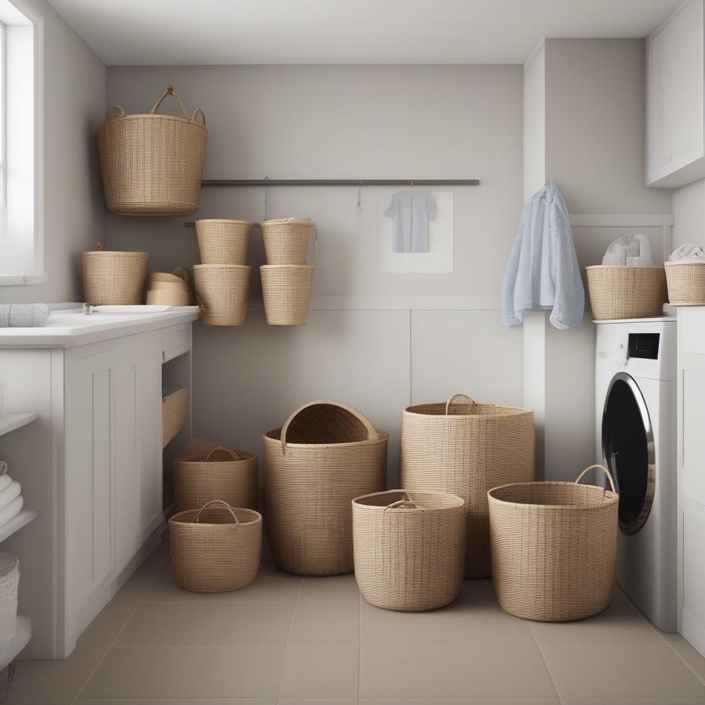 Round Weave Laundry Basket Size Guide