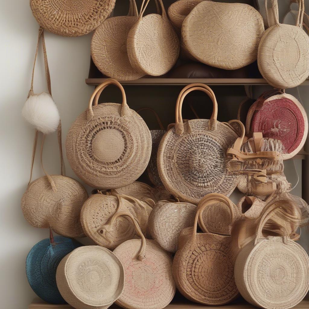 Round Woven Bags at Kmart: A Variety of Styles