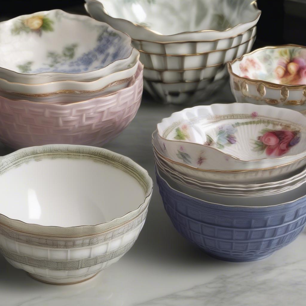 Collecting Royal Albert Basket Weave Bowls