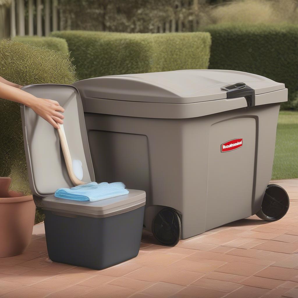 Cleaning the Rubbermaid Patio Chic Trunk