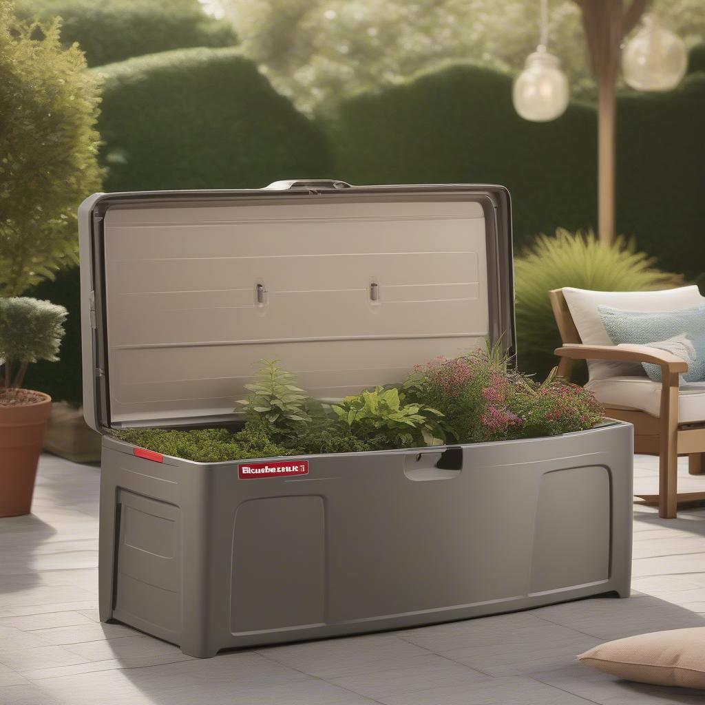 Rubbermaid Patio Chic Trunk on a Patio