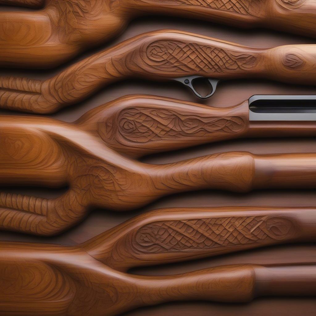 Ruger 10/22 Mannlicher Basket Weave Stock Close Up