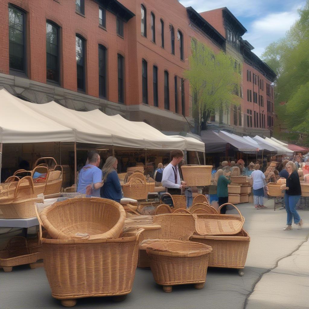 Saratoga Springs Basket Weaving Market