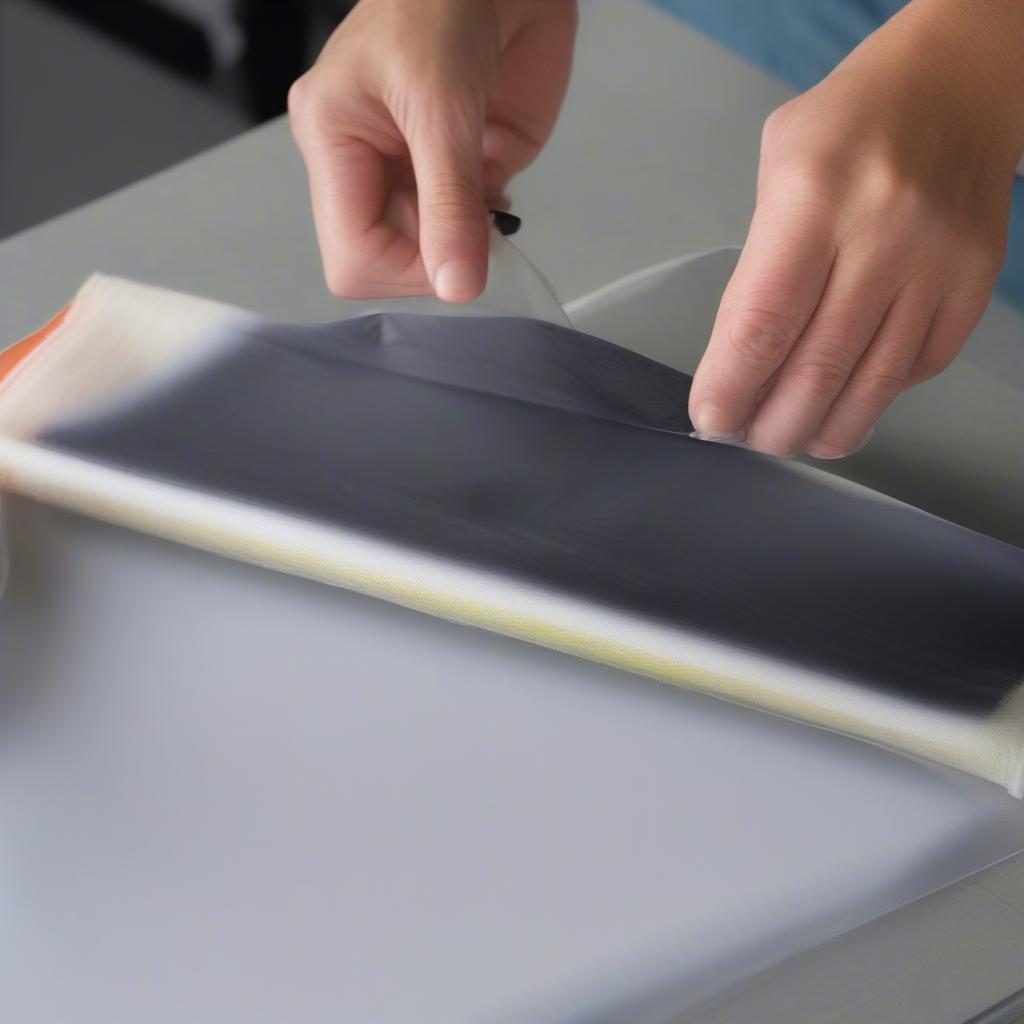 Screen Printing a Non-woven Bag