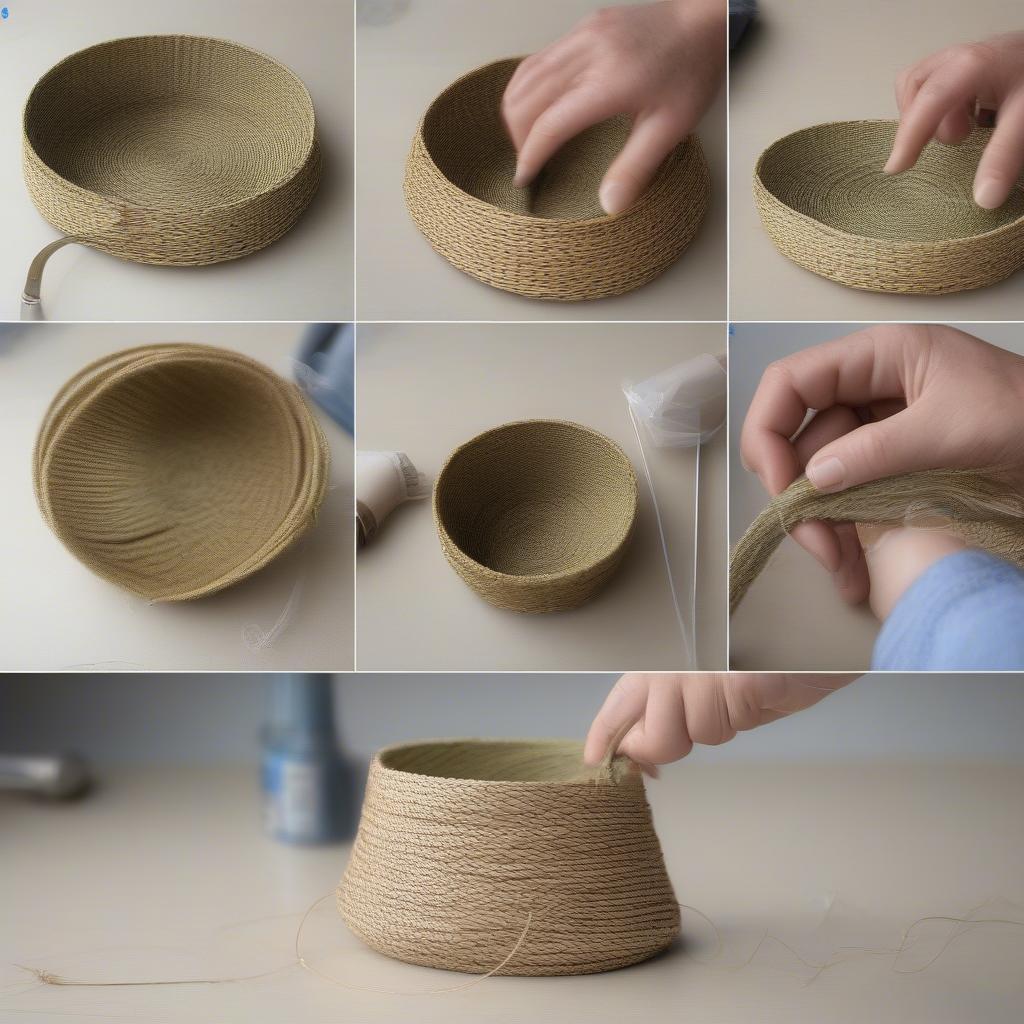 Coiling Method for Seagrass Basket Base