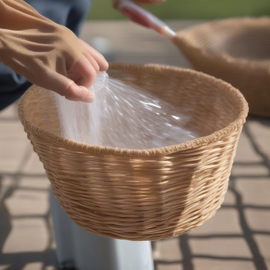 Sealing a Woven Basket