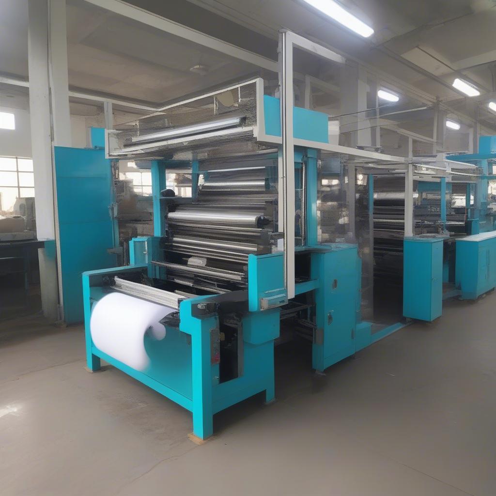 Semi-Automatic Non-Woven Bag Making Machine in Operation in India