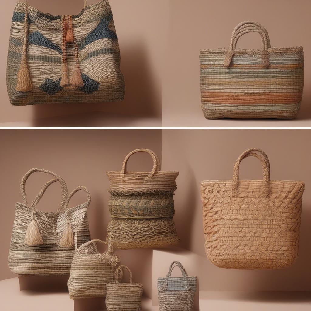 Set of 5 Woven Bags