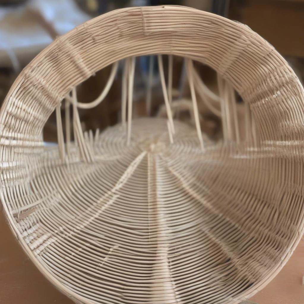 Shaping and Finishing the Round Reed Basket