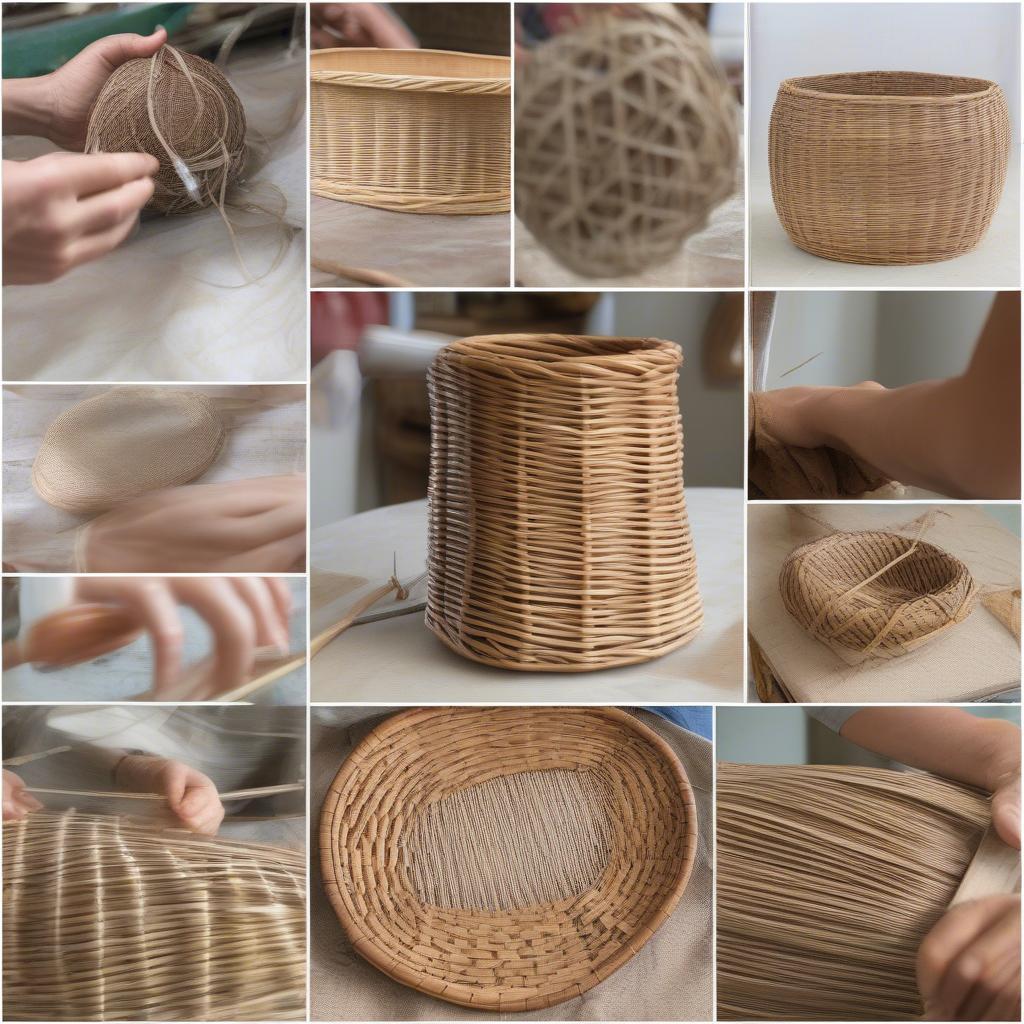 Shine Basket Weave: Wicker Preparation