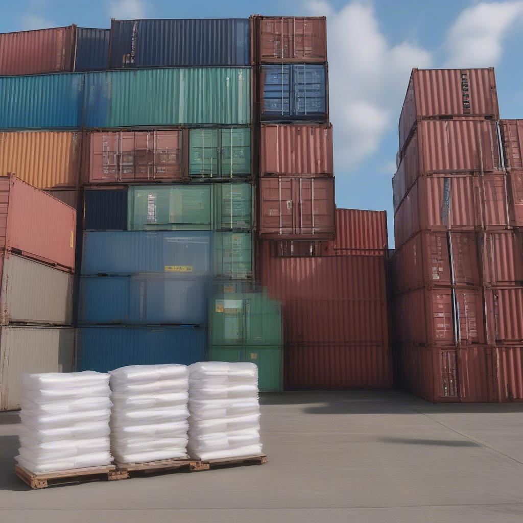 Shipping Containers Loaded with Non-Woven Bags