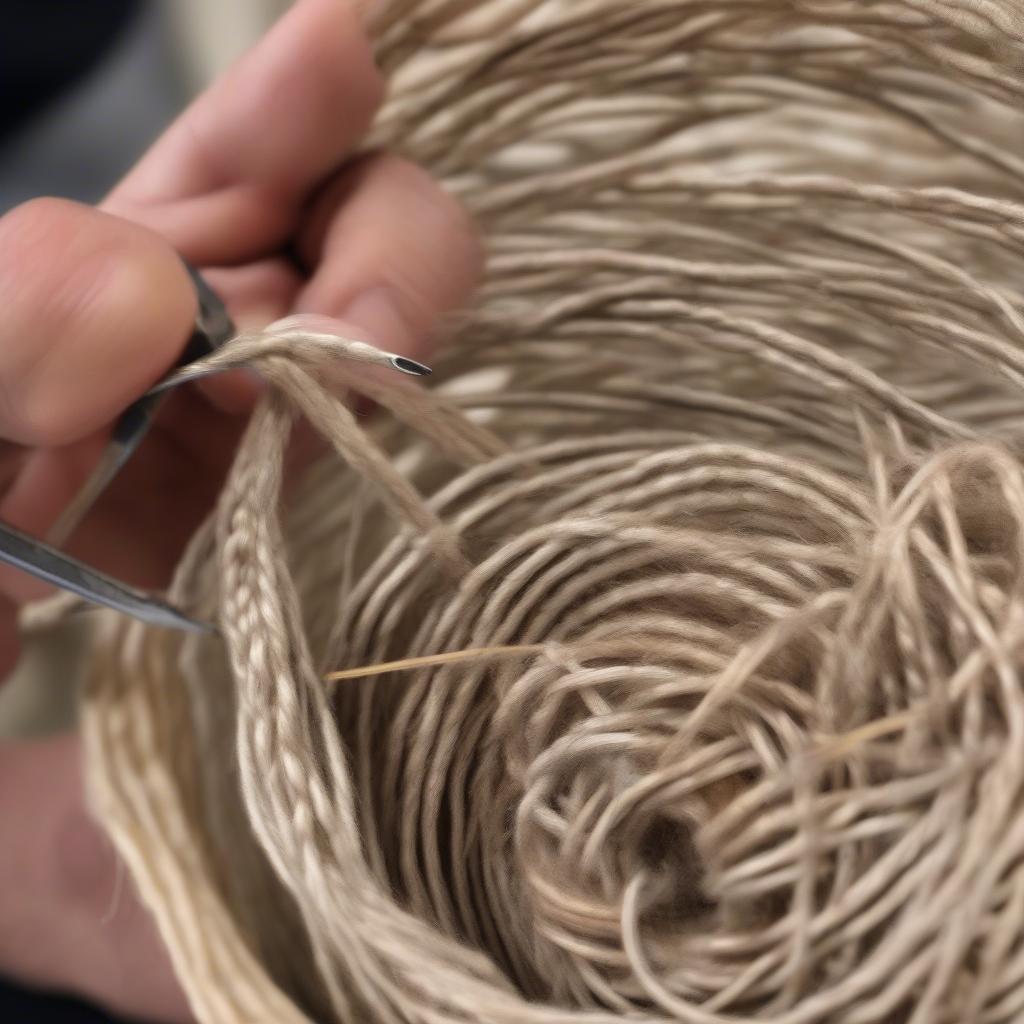 Illustrating the Simple Coil Basket Stitch