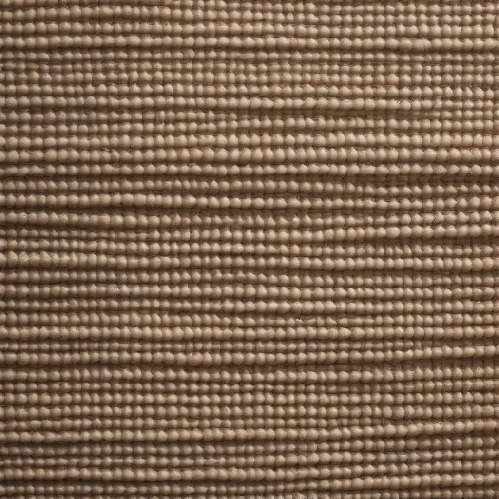 Close-up view of a sisal basket weave rug showcasing the intricate pattern and natural fiber texture