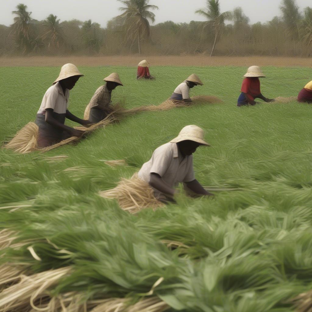 Sisal Fiber Harvesting Process