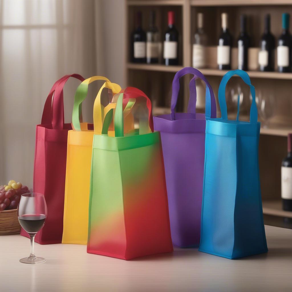 Six Bottle Wine Bags Made from Non-Woven Polypropylene