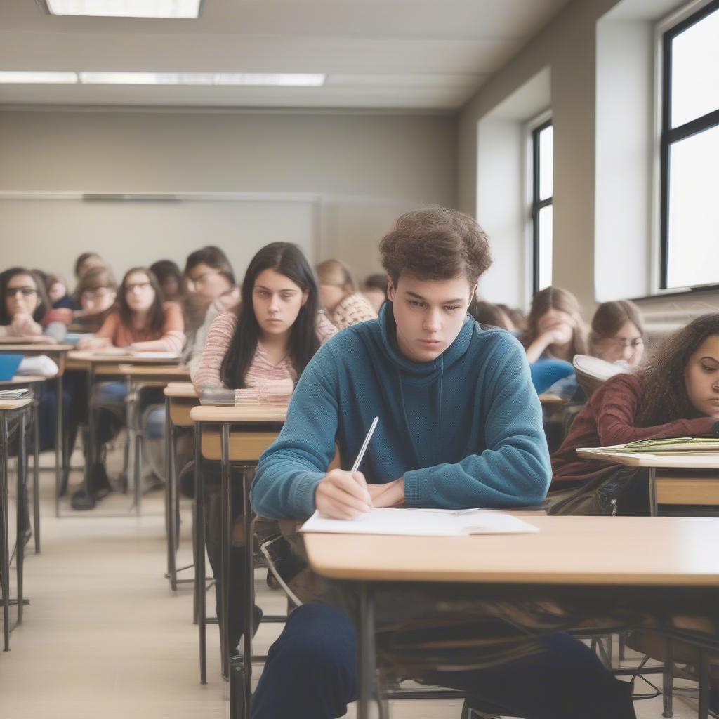 Student in a perceived "easy" class like basket weaving