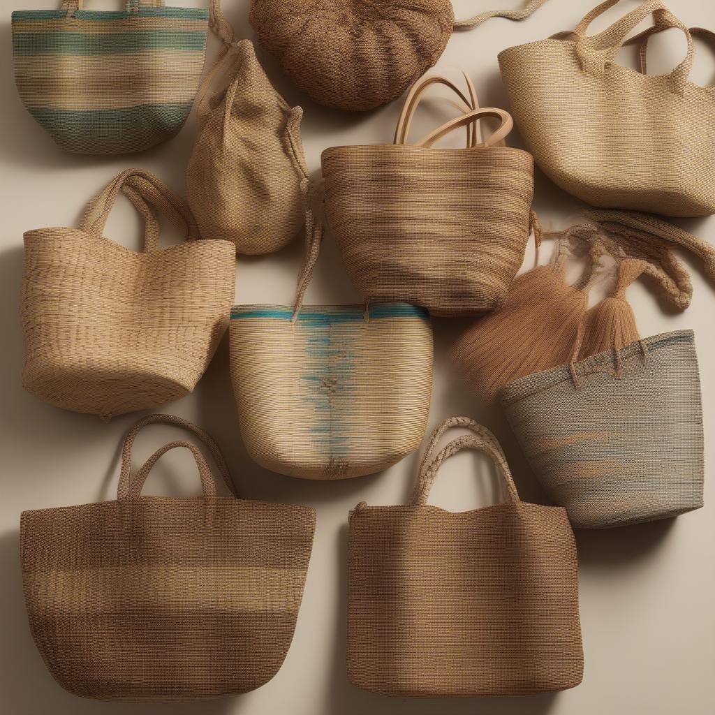 Slouch Woven Bag Materials: Rattan, Seagrass, Raffia