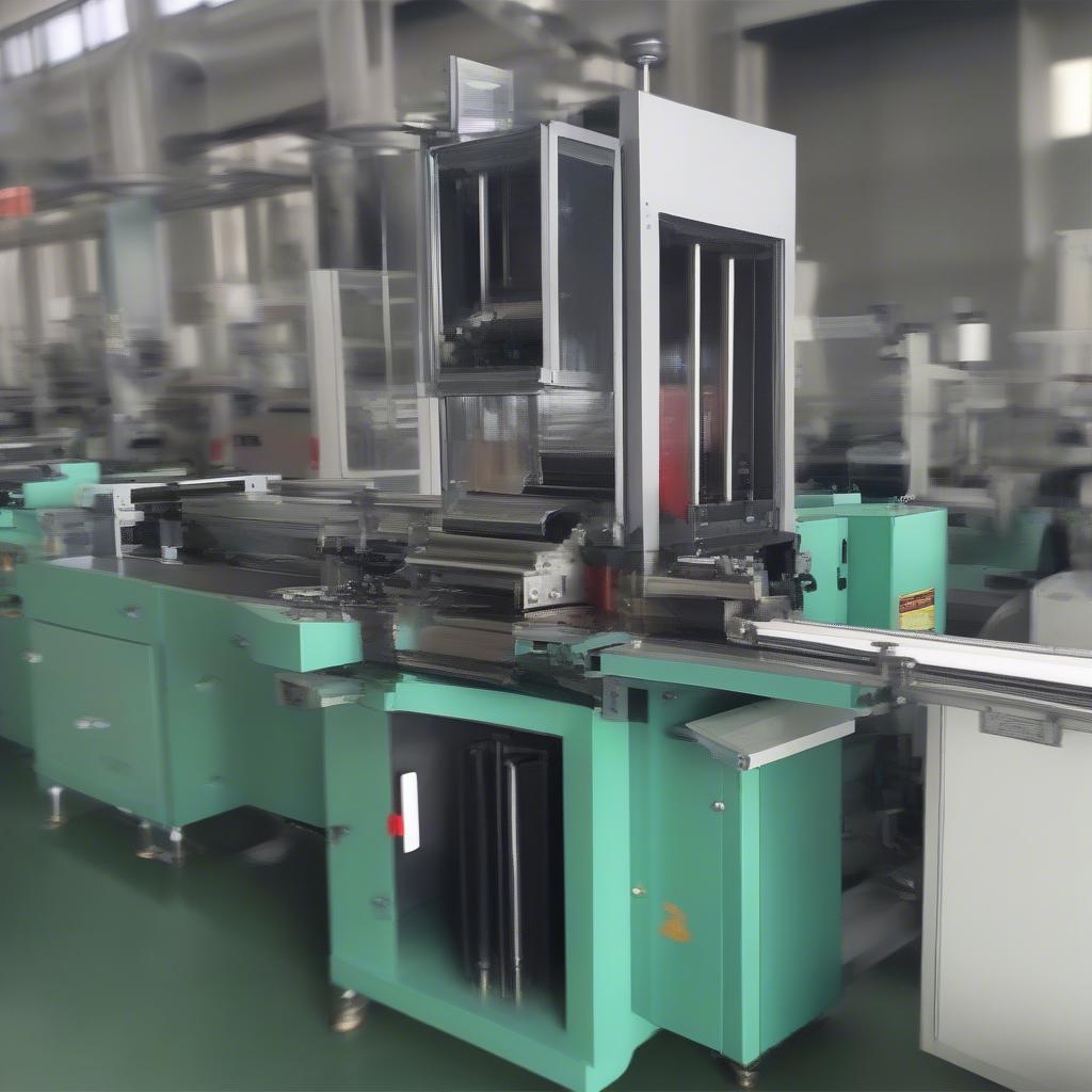 Small Non-Woven Bag Making Machine in Operation