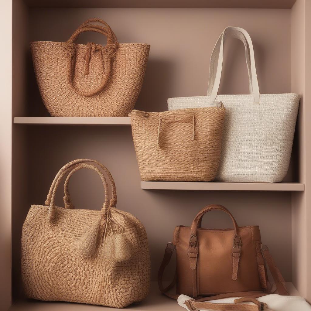 Different Styles of Small Woven Bags