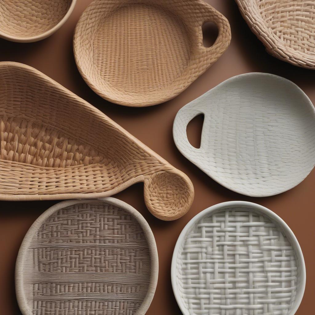 Spoon Rest Basket Weave Materials