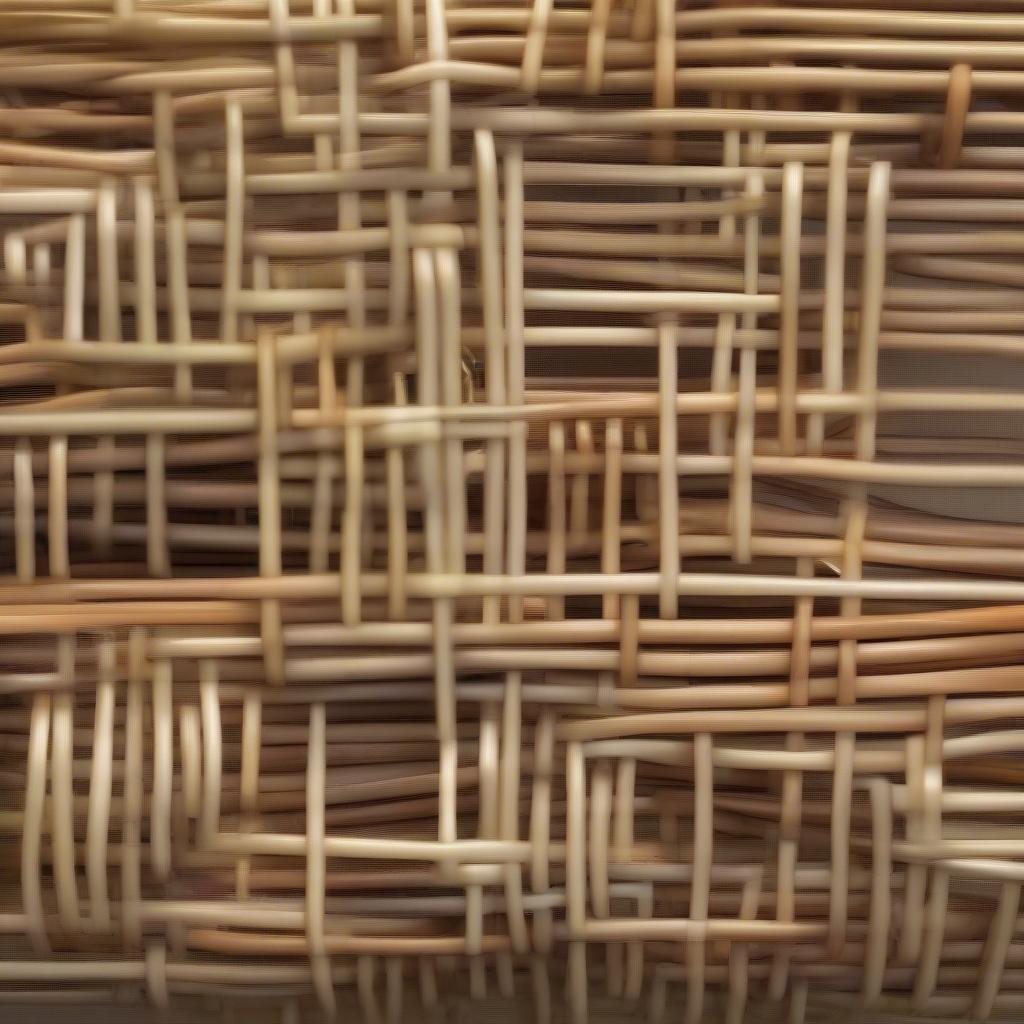 Square Basket Weaving Basics: Interlacing Rattan to Form a Grid