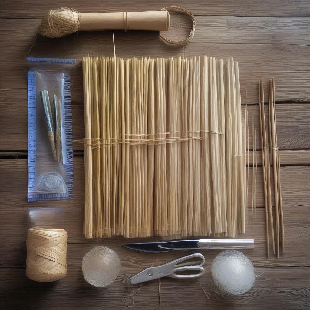 Square Basket Weaving Materials