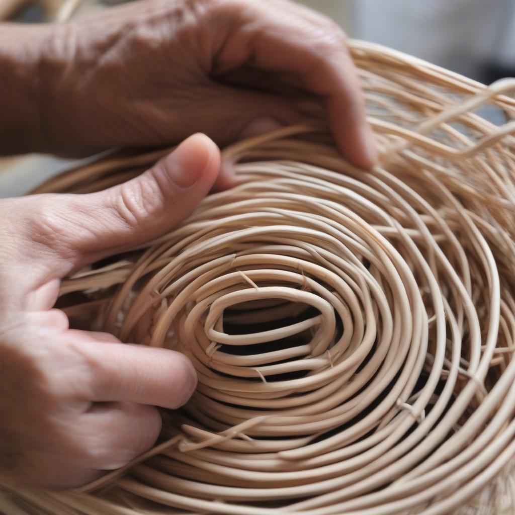 Starting Coil for a Basket Woven Cockatoo Earring